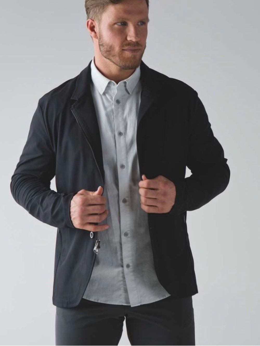 lululemon athletica Men's Black Lightweight Zip Jacket